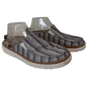 Hey Dude Lexi Striped Slip On Shoe Womens 9